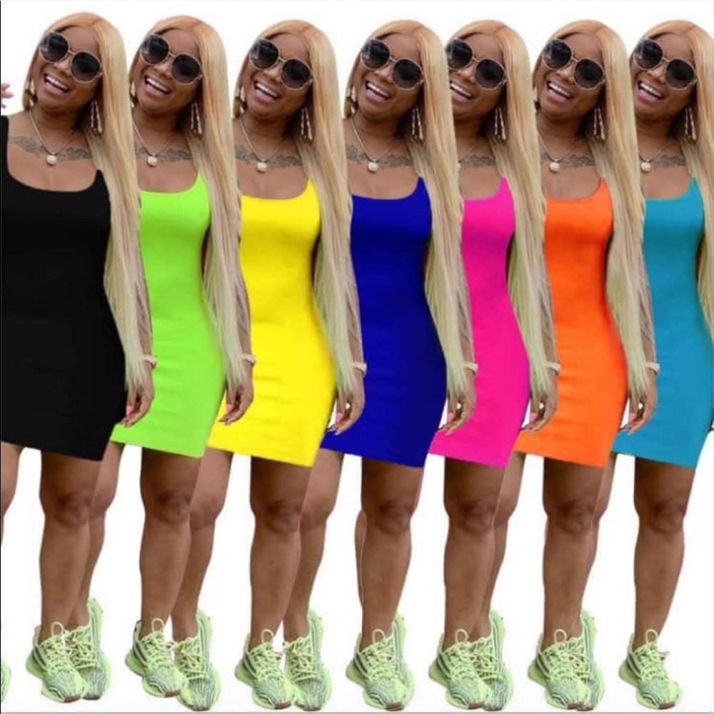 Xl color club wear minidress